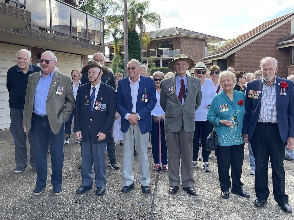 Village Members Honouring ANZAC Soldiers